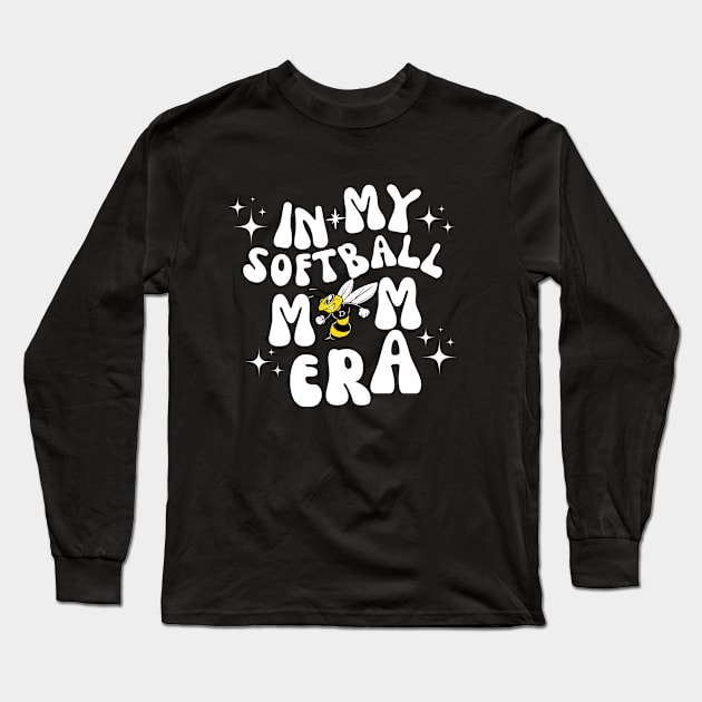 In My Softball Mom Era Long Sleeve T-Shirt by JustStewin'Art